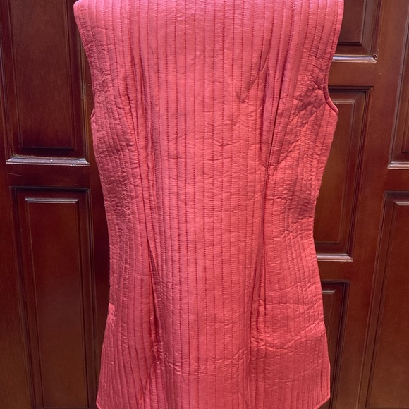 DUC LOI SILK-Double Sided Taffeta Red Vest - Picture 4 of 6